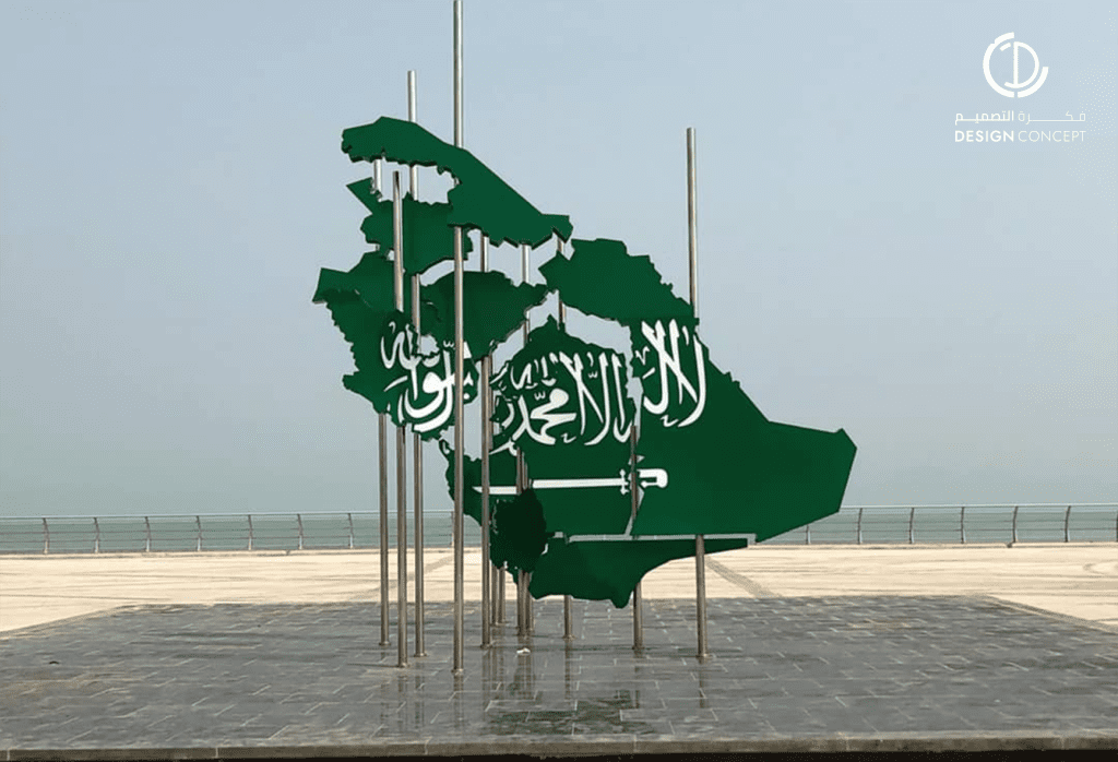 مجسم خريطة السعودية | مكتب فكرة التصميم للاستشارات الهندسية