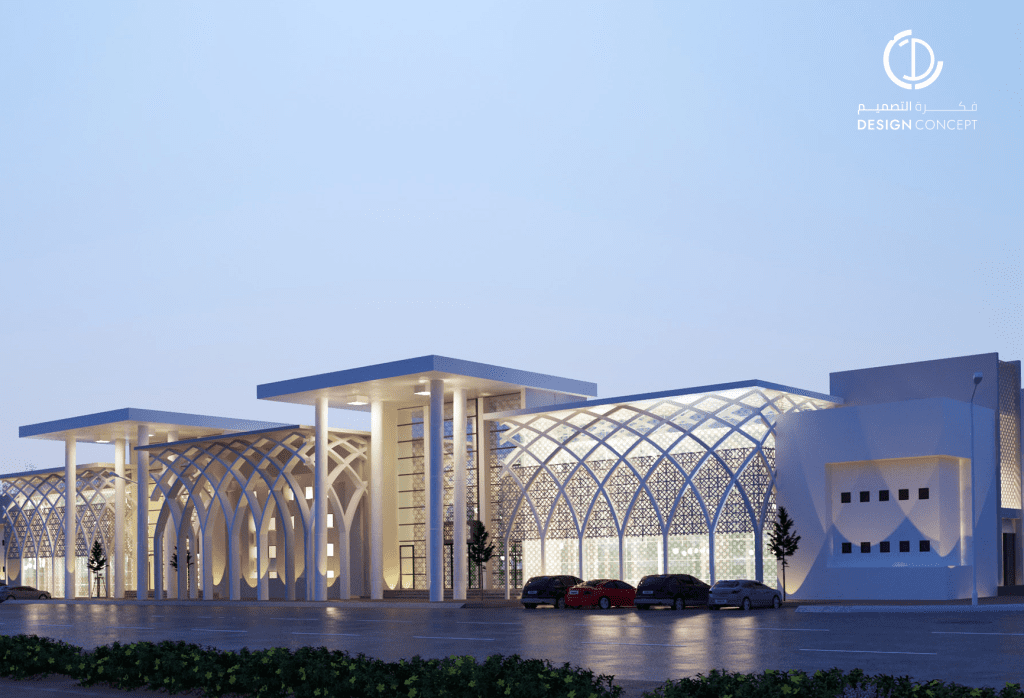 مبنى إداري تعليمي | طابع إسلامي | مكتب فكرة التصميم للاستشارات الهندسية