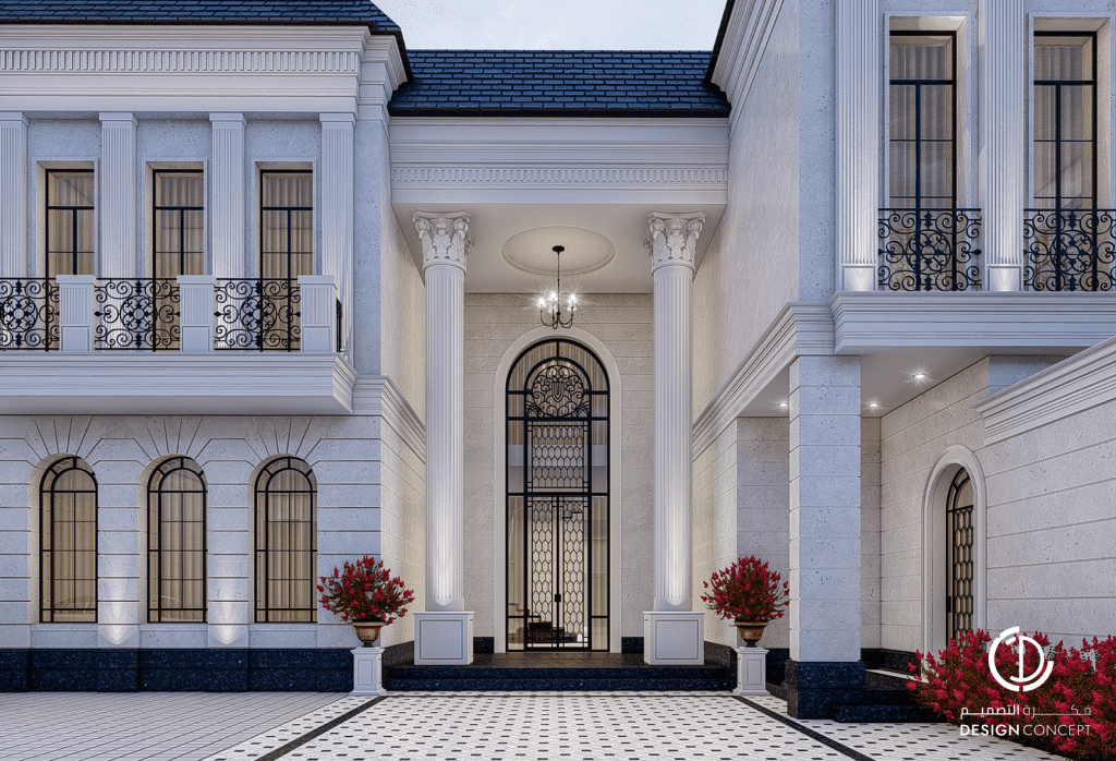 تصميم كلاسيكي | فيلا خاصة | فكرة التصميم