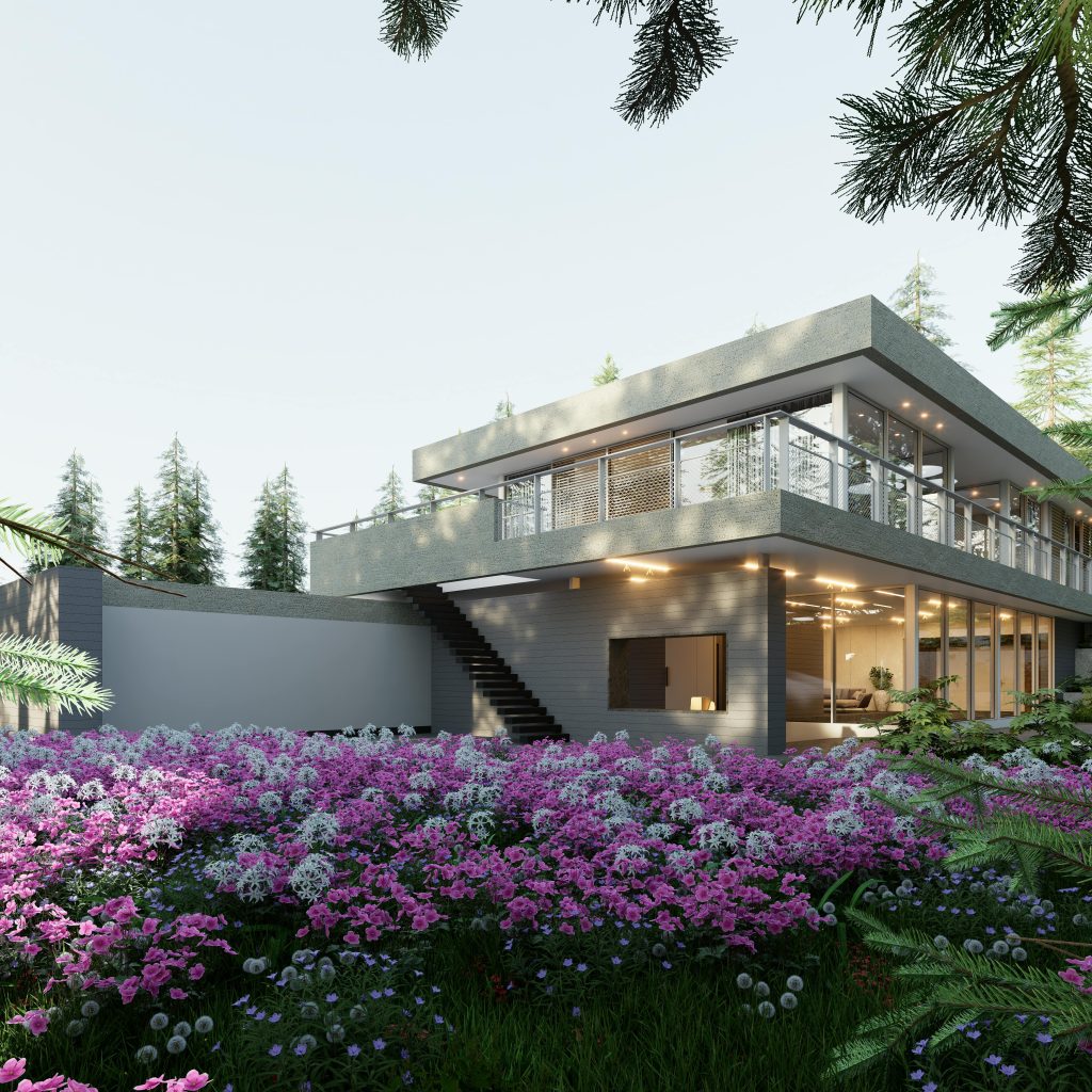 تصميم حدائق خارجية