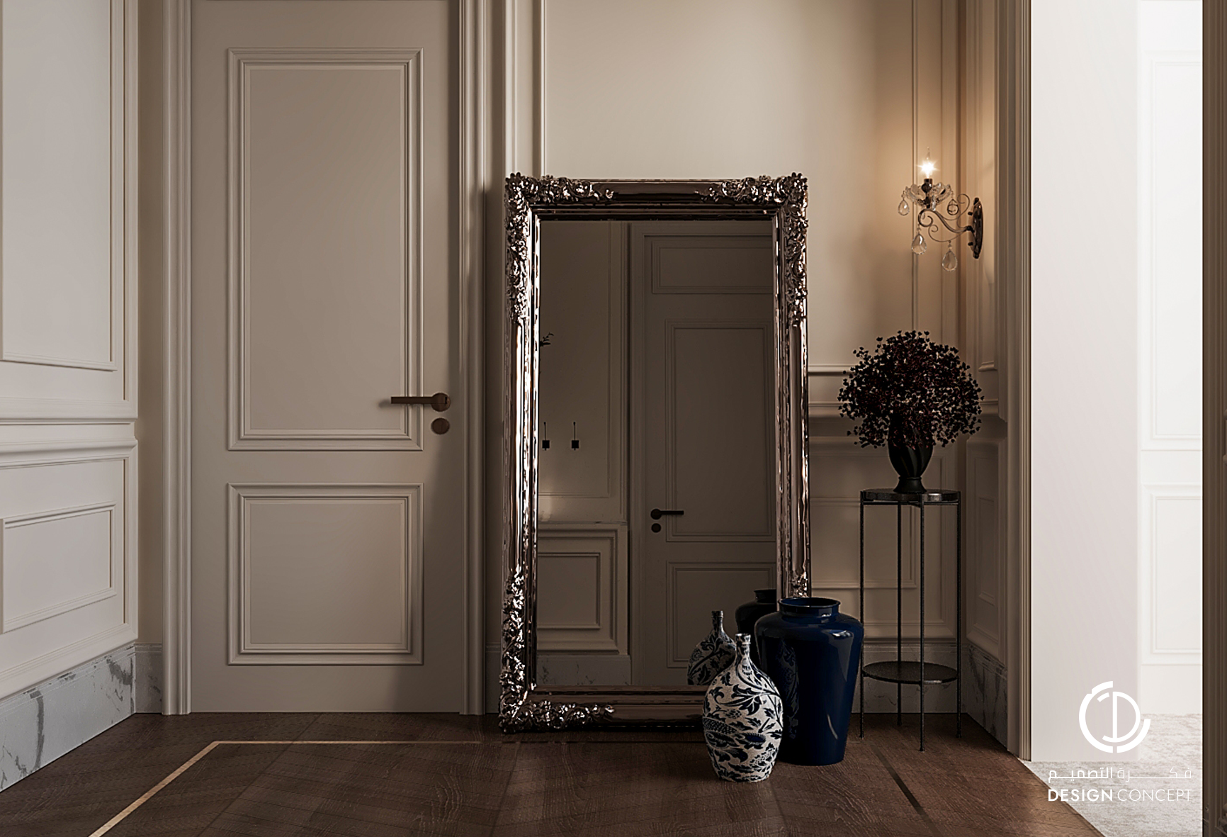 تصميم داخلي سكني - فكرة التصميم