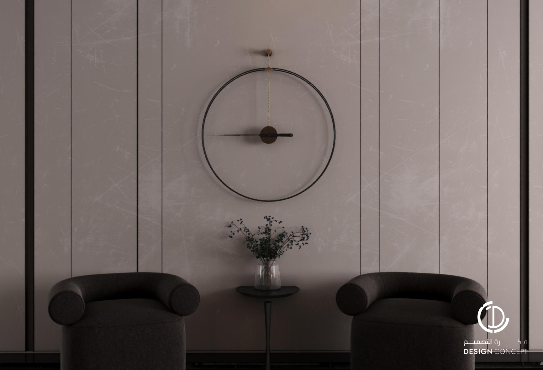 التصميم الداخلي - فيلا خاصة - شركة فكرة التصميم