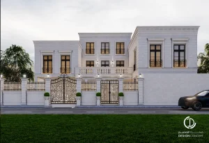 الواجهة الخارجية - تصميم معماري - فيلا خاصة - شركة فكرة التصميم