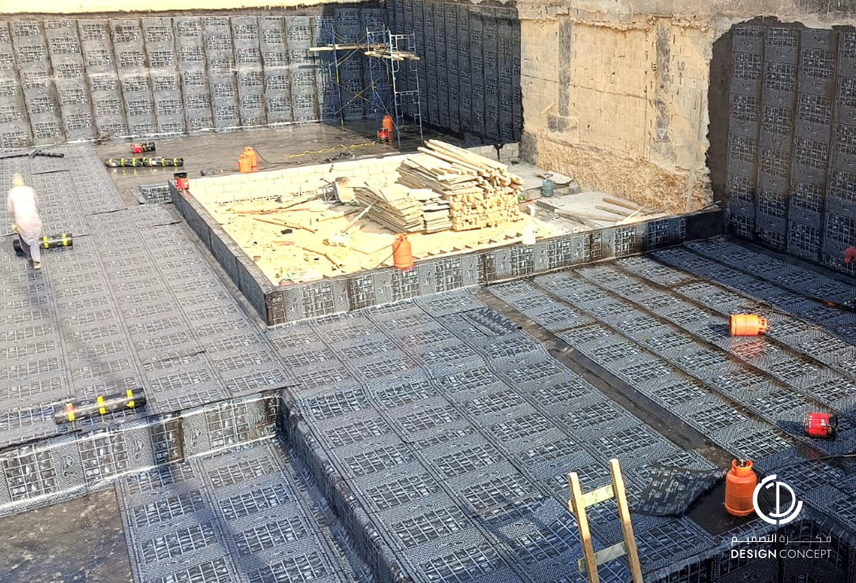 مشروع فيلا خاصة بالرياض - إشراف هندسي شامل - شركة فكرة التصميم