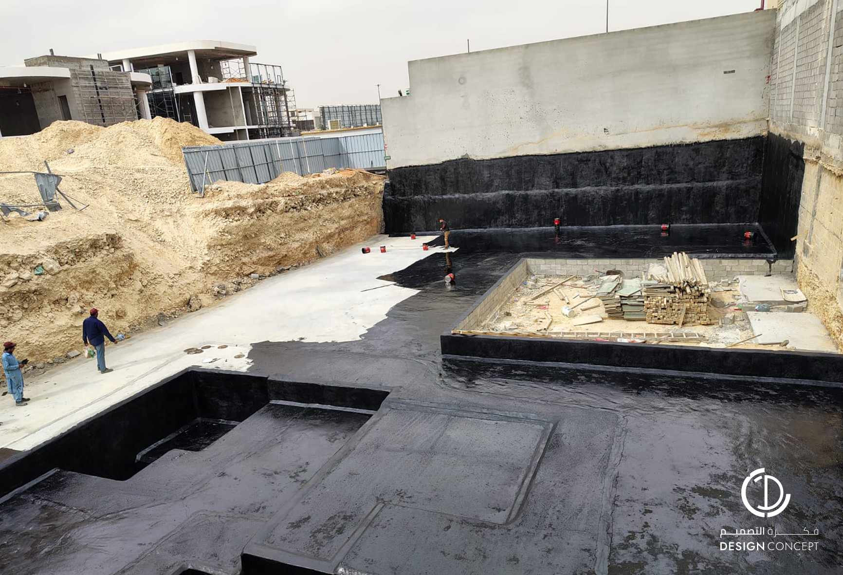 مشروع فيلا خاصة بالرياض - إشراف هندسي شامل - شركة فكرة التصميم