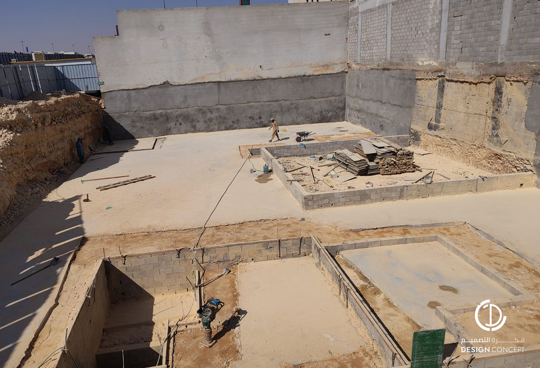 مشروع فيلا خاصة بالرياض - إشراف هندسي شامل - شركة فكرة التصميم