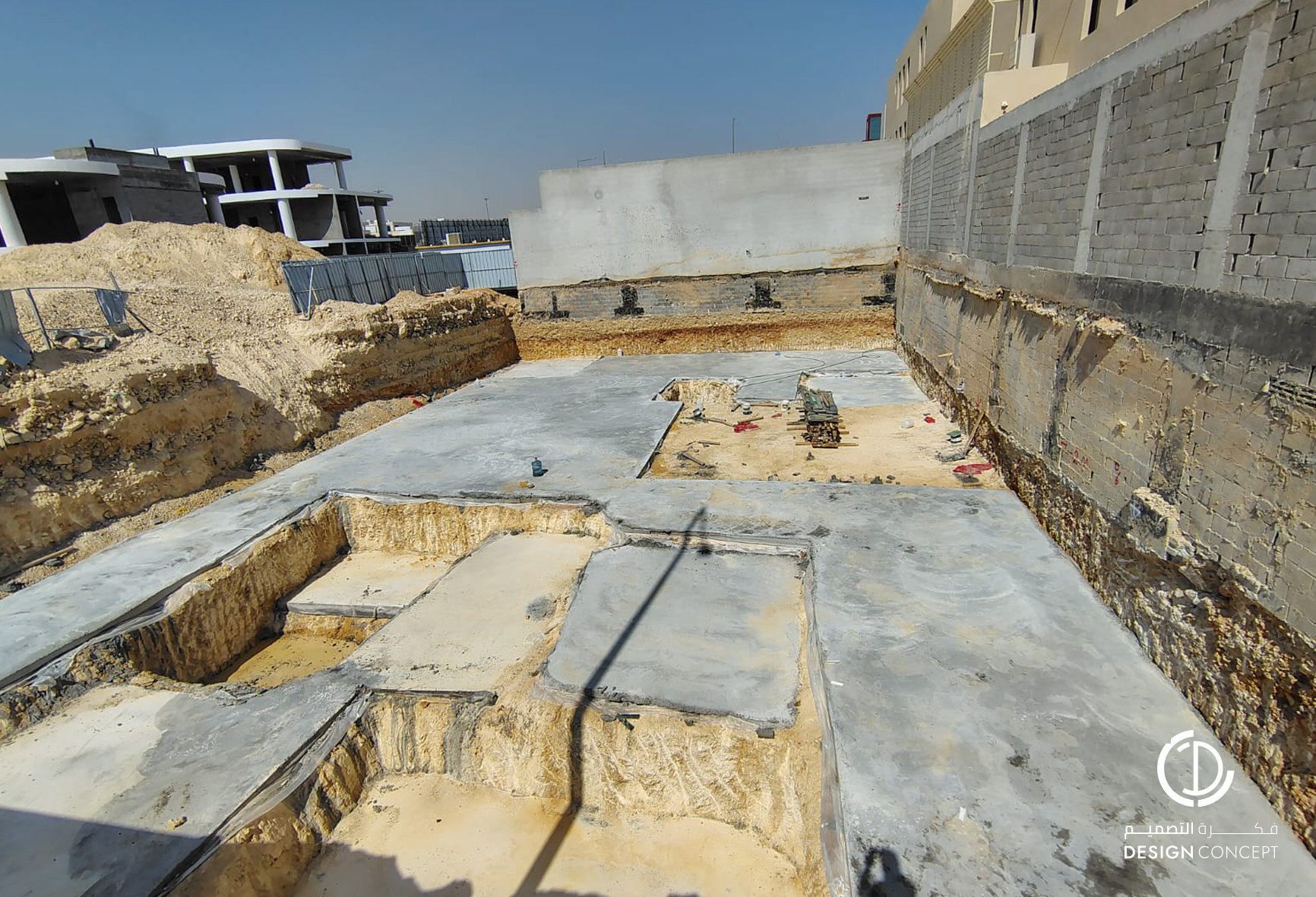 مشروع فيلا خاصة بالرياض - إشراف هندسي شامل - شركة فكرة التصميم